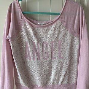Pink Victoria’s Secret angel sweater